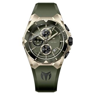 Technomarine Ocean Chronograph Quartz Olive Green Dial Mens Watch TM-318143
