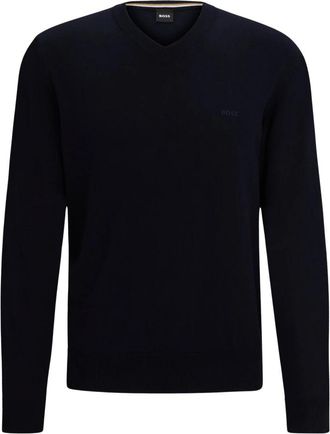 HUGO BOSS V-neck Truien - Heren - V-hals truien - Blauw - S - Truien & Vesten