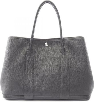 Herm&egrave;s Black Handbag Tote Bag (Pre-Owned)
