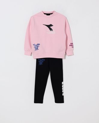 Diadora Coordinato in cotone con logo Diadora