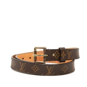 Louis Vuitton Pre-owned Monogram Canvas Belt - female - Louis Vuitton Vintage - Vintage Belts - Brown - ONE SIZE - Pre-owned