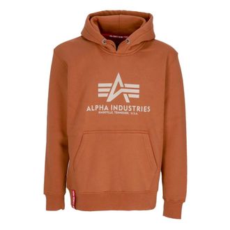 Alpha Industries Basic Hoodie in Hazel Brown - male - Alpha Industries - Hoodies - Brown - S - Sweatshirts & Hoodies