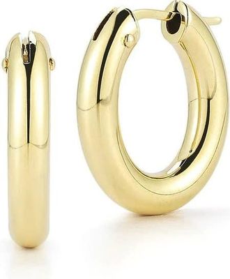 Roberto Coin 18K Yellow Gold Coin Classics Collection Hoop Earrings 210008AYER00