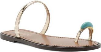Arezzo Sophie Slide Sandal in Platino at Nordstrom, Size 8.5