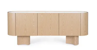 BIZZOTTO OTILIA oak 3-door sideboard