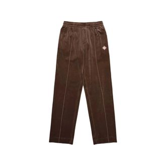 Casablanca Velour Track Trousers - male - Casablanca - Sweatpants - Brown - XL - Trousers
