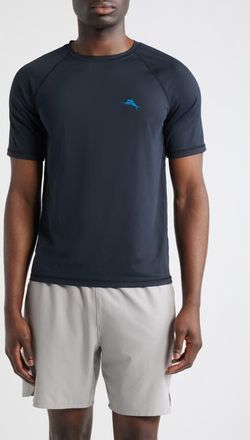 Tommy Bahama Chill Time Performance Graphic T-Shirt in Jet Black at Nordstrom, Size 2Xlt