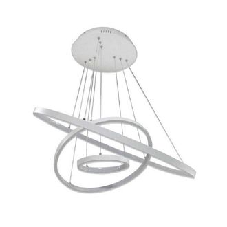 Trade Shop Trade Shop Traesio - Trade Shop - Lampadario Led A Sospensione 48w Forma Di Pianeta Luce Naturale 4000k Bianco B40