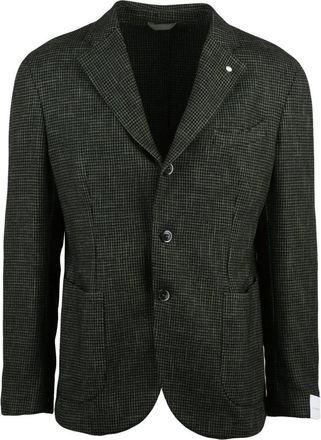 Luigi Bianchi Mantova Giacca Stondata - Heren - Blazers - Groen - L - Katoen - Jassen