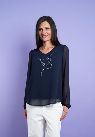 Seidel Moden Langarmbluse