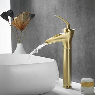 OEM Grifo De Ba&ntilde;o Retro De Lat&oacute;n Macizo Con Acabado Dorado Cepillado, Grifo Mezclador Ajustable Para Lavabo Con Agua Fr&iacute;a Y Caliente, V&aacute;lvula De Cer&aacute;mica 