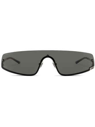 Gucci Zonnebril met masker montuur - Zilver