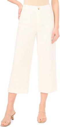 Vince Camuto Double Pocket Wide Leg Pants in New Ivory at Nordstrom, Size X-Small P