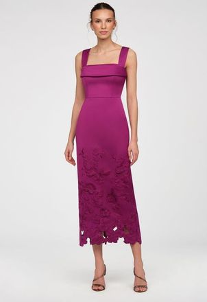 Theia Billie Embroidered Dress in Rosewood at Nordstrom, Size 14