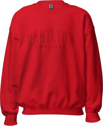 Generic Lewis Hamilton F1 Red Sweatshirt (as8, alpha, x_l, regular, regular)
