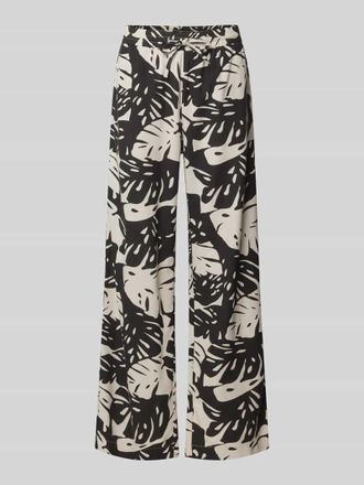 Freequent Wide Leg Stoffhose aus Viskose-Leinen-Mix Modell Lavisco in Black, Gr&ouml;&szlig;e S
