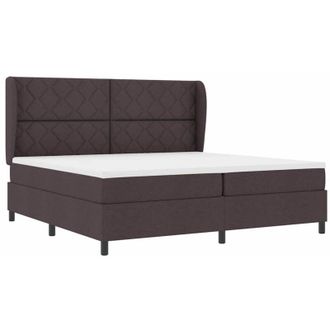vidaXL Vidaxl - Cama Tipo Box Spring Marr&oacute;n Oscuro 200 X 200 Cm Tela
