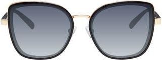 Kurt Geiger 57mm Square Sunglasses in Black/Gold at Nordstrom Rack