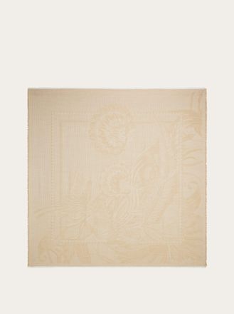 Ferragamo Women Silk and cashmere stole Beige