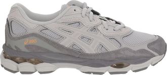 Asics Mesh Leren Sneakers met Gel Inzetstukken - Heren - Sneakers - Grijs - 38 1/2 EU - Leer - Schoenen