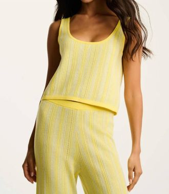 Lisa Todd Sun Kissed Tank Top In Butter Combo