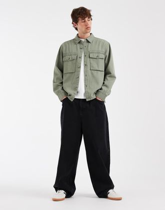 Levi's camicia relaxed Waller verde salvia