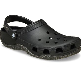 Crocs Classic EVO Polyurethane Womens Black Sandals Pu - Size UK 10