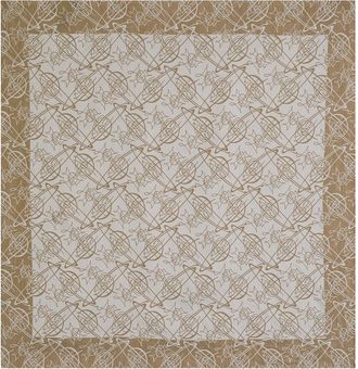 Vivienne Westwood Graffiti Logo-monogrammed Silk and Cotton-blend Scarf - Khaki - One Size