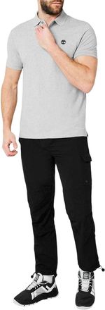 Timberland Heren Miller Poloshirt met Korte Mouwen (Medium grijs heide)