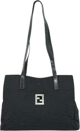 Fendi Pre-owned Tote Bags, female, Black, Size: ONE SIZE Pre-owned Zucca tote bag