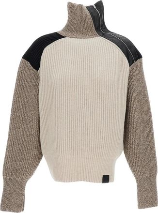 Stella McCartney Altermat Detail Block Knit Jumper - Dames - Coltruien - Veelkleurig - S - Truien & Vesten