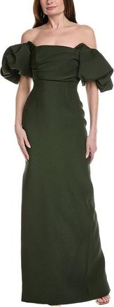 Lela Rose Thelma Silk-Blend Gown