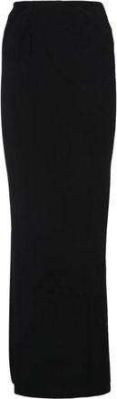 Jacquemus La Jupe Peplo - Dames - Maxi Rokken - Zwart - S - Leer - Rokken