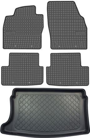 OEM Juego De Alfombrillas De Goma Para Coche Y Alfombrilla Para Maletero Para Seat Ibiza V Hatchback Desde Junio De 2017