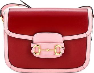 Gucci Horsebit 1955 Leather Small shoulder bag - Rood