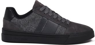 Baldinini Suede and Fabric Sneaker - Heren - Sneakers - Grijs - 44 EU - Leer - Schoenen