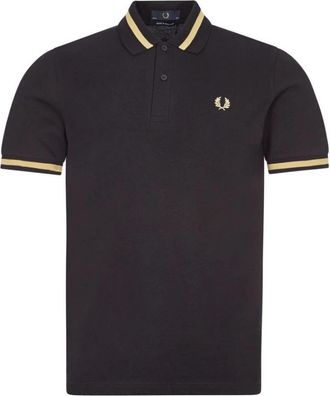 Fred Perry Original Single Tipped Polo - Heren - Polos - Zwart - 3XS - Katoen - Tops