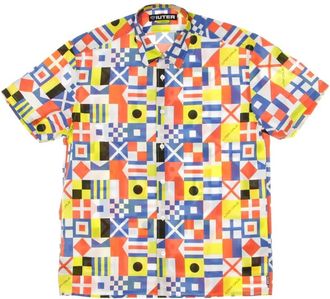 Iuter Brotherhood Shirt Multi - Heren - Korte mouwen Overhemden - Veelkleurig - L - Katoen - Overhemden