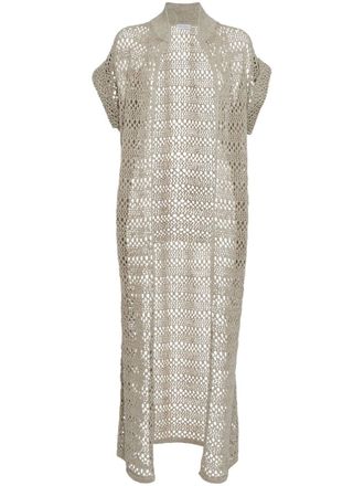 Brunello Cucinelli Open vestjas - Beige