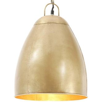 vidaXL Industrial Hanging Lamp 25 W Brass Round 32 cm E27 vidaXL