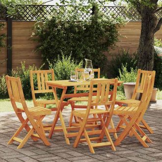 vidaXL Vidaxl - Sedia da Giardino 6 pcs Marrone 36 x 46 x 86cm