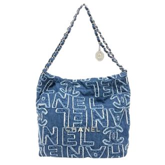 Chanel Pre-owned Denim chanel-bags - Dames - Pre-owned - Blauw - Maat: ONE Size Denim