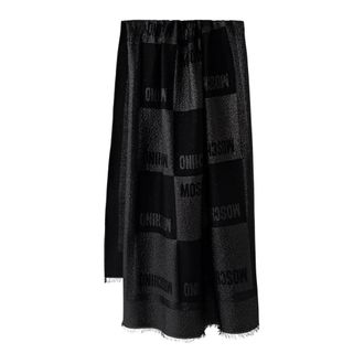 Moschino Sciarpa in lana - - Accessories - unisex - Nero - ONE SIZE