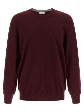 Brunello Cucinelli Bordeaux Cashmere Mens Cardigan