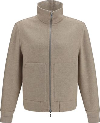 Brunello Cucinelli Mens Double-Face Cashmere Jacket Sabbia-Camel Kashmir-Capra Hircus Sabbia/camel Kashmir/capra