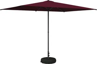 vidaXL Paraguas De Jard&iacute;n Con Base 200 X 300 Cm Poli&eacute;ster Rectangular Vidaxl