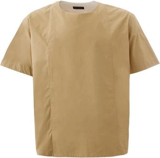 Emporio Armani Tuniek Over Trui - Heren - T-shirts - Bruin - XL - Katoen - Tops