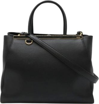 Fendi Pre-owned Handbags, female, Black, Size: ONE SIZE Pre-owned 2Jours Handbag