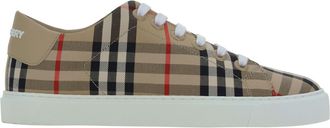 Burberry New Albridge - Sneaker With Vintage Check Pattern And Leather