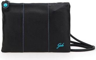 Gabs Zwarte leren clutch met verstelbare band - Dames - Schoudertassen - Zwart - ONE Size - Katoen - Tassen
